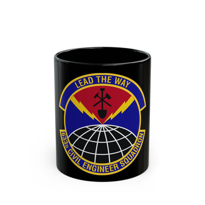 633d Civil Engineer Squadron (U.S. Air Force) Black Coffee Mug-11oz-The Sticker Space