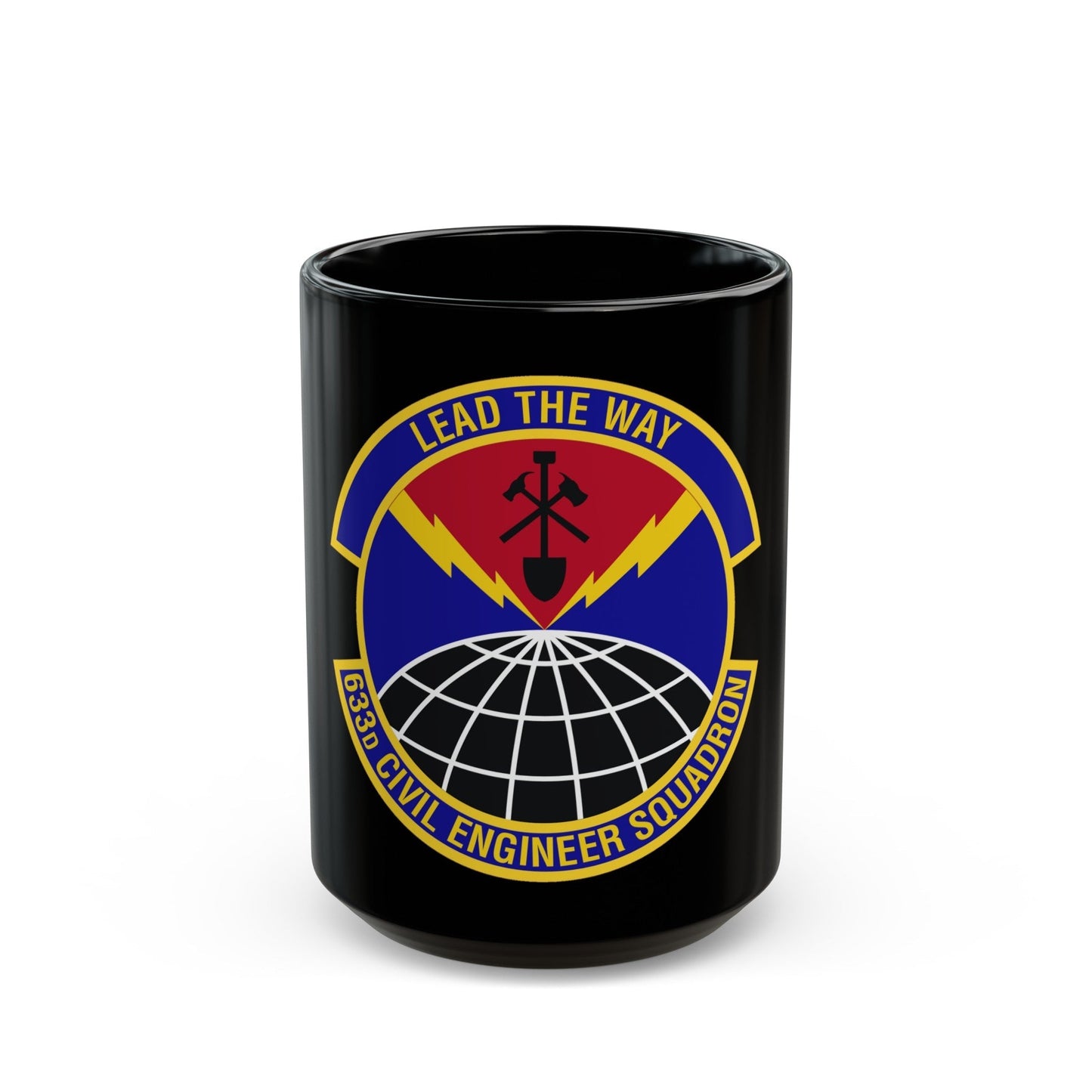 633d Civil Engineer Squadron (U.S. Air Force) Black Coffee Mug-15oz-The Sticker Space