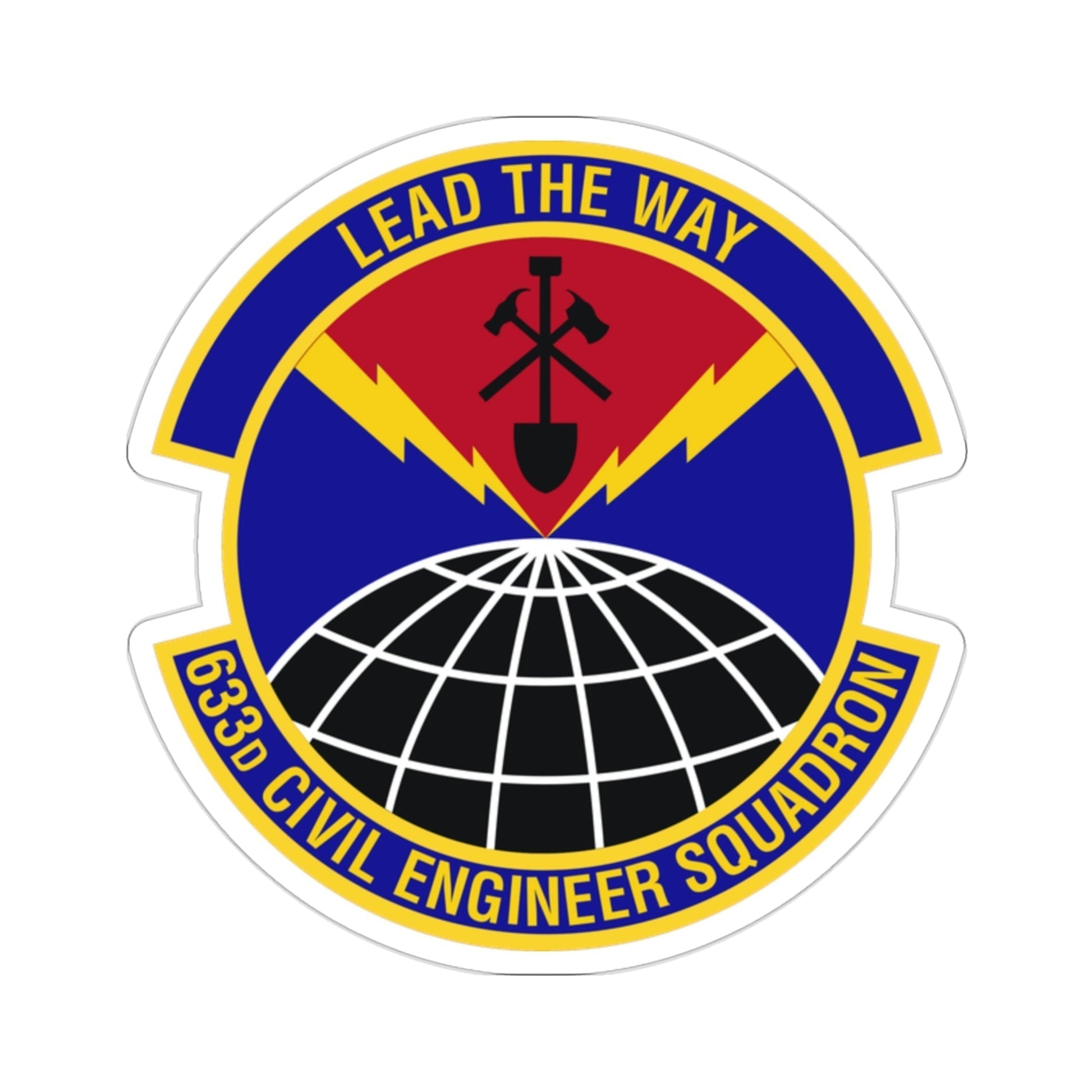 633d Civil Engineer Squadron (U.S. Air Force) STICKER Vinyl Die-Cut Decal-2 Inch-The Sticker Space