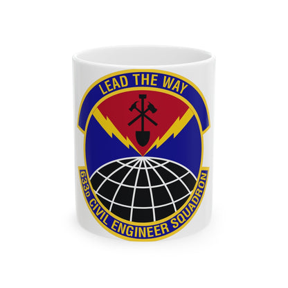 633d Civil Engineer Squadron (U.S. Air Force) White Coffee Mug-11oz-The Sticker Space