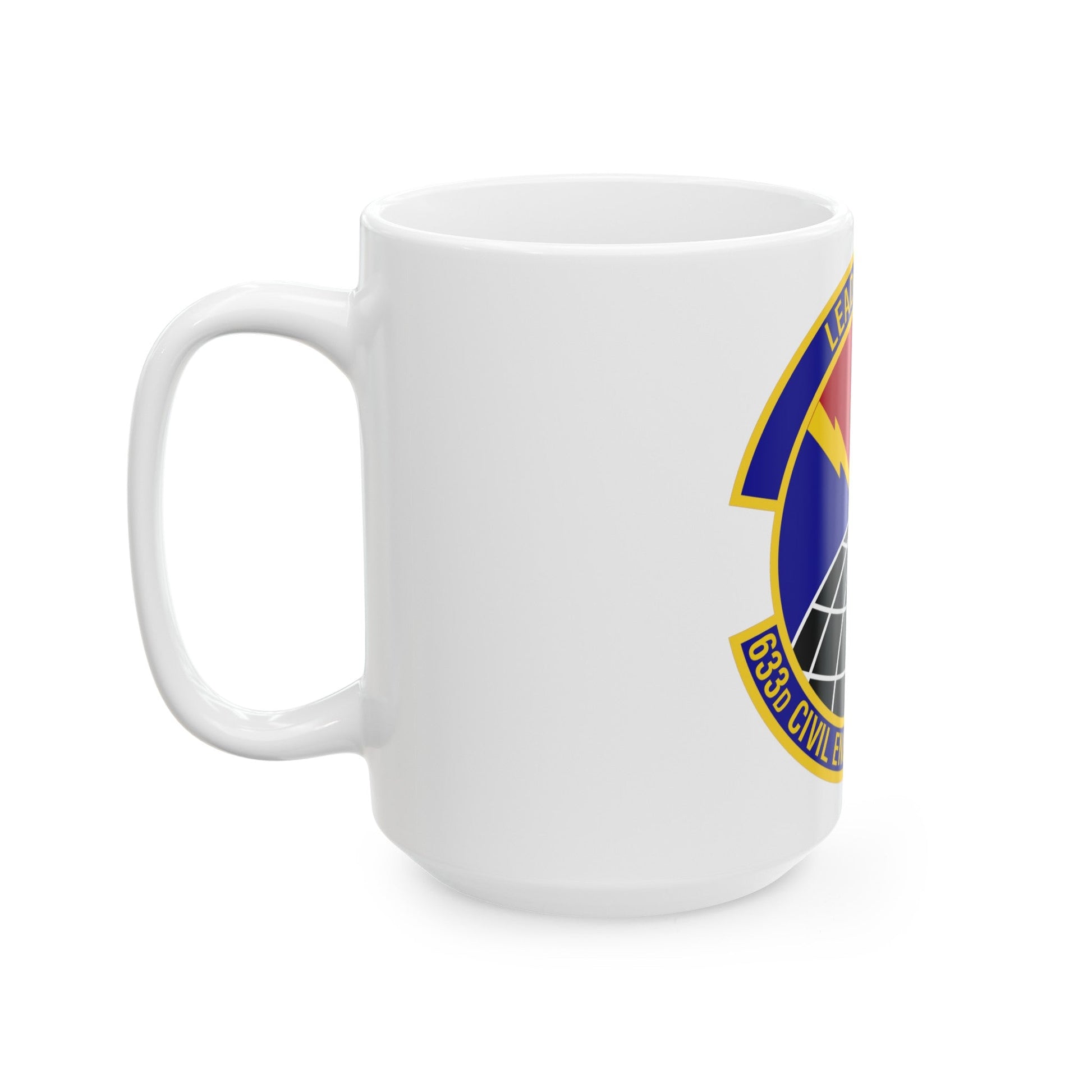 633d Civil Engineer Squadron (U.S. Air Force) White Coffee Mug-The Sticker Space