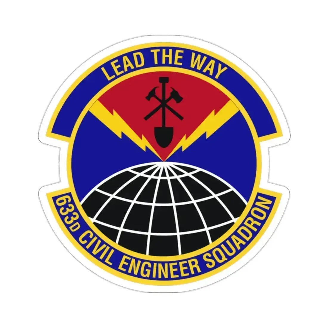 633d Civil Engineer Squadron (U.S. Air Force) STICKER Vinyl Die-Cut Decal 2 Inch - The Sticker Space