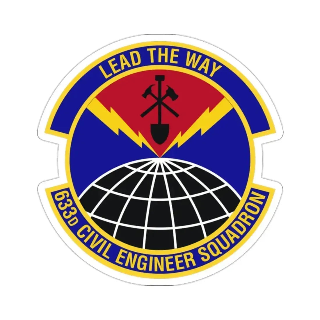633d Civil Engineer Squadron (U.S. Air Force) STICKER Vinyl Die-Cut Decal 2 Inch - The Sticker Space