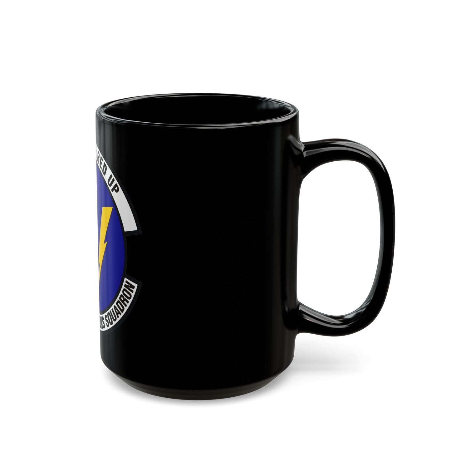 633d Communications Squadron (U.S. Air Force) Black Coffee Mug-The Sticker Space