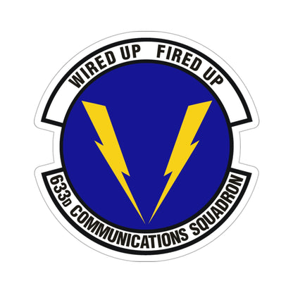 633d Communications Squadron (U.S. Air Force) STICKER Vinyl Die-Cut Decal-3 Inch-The Sticker Space
