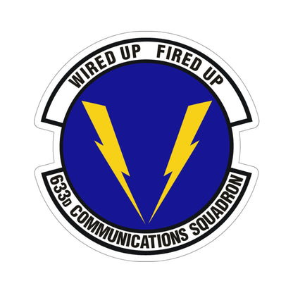 633d Communications Squadron (U.S. Air Force) STICKER Vinyl Die-Cut Decal-4 Inch-The Sticker Space
