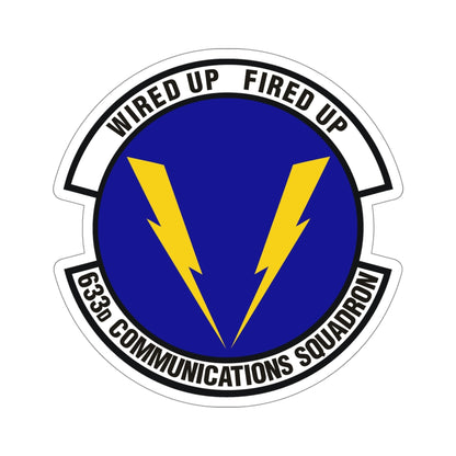 633d Communications Squadron (U.S. Air Force) STICKER Vinyl Die-Cut Decal-5 Inch-The Sticker Space