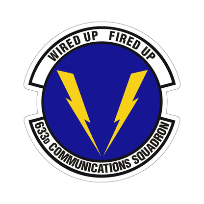 633d Communications Squadron (U.S. Air Force) STICKER Vinyl Die-Cut Decal-6 Inch-The Sticker Space