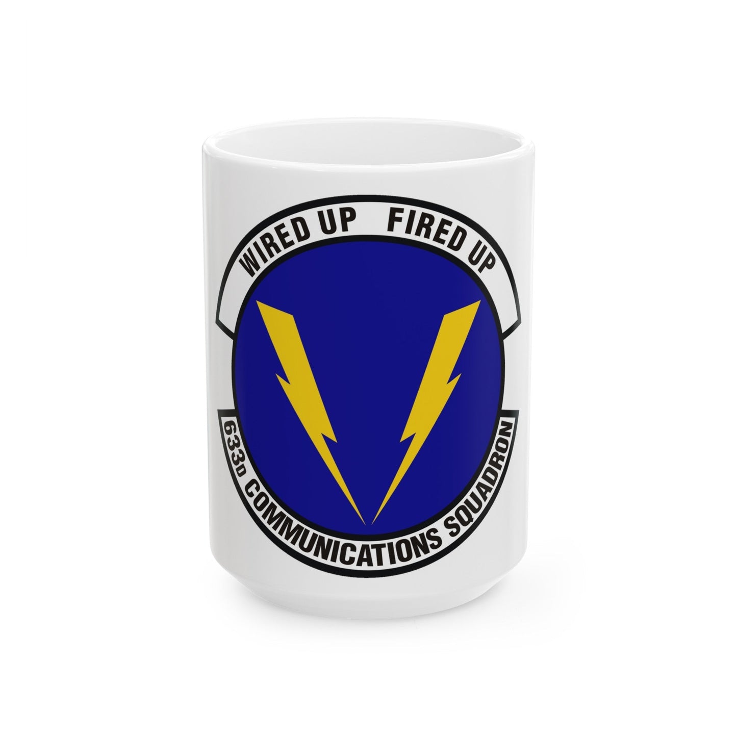 633d Communications Squadron (U.S. Air Force) White Coffee Mug-15oz-The Sticker Space