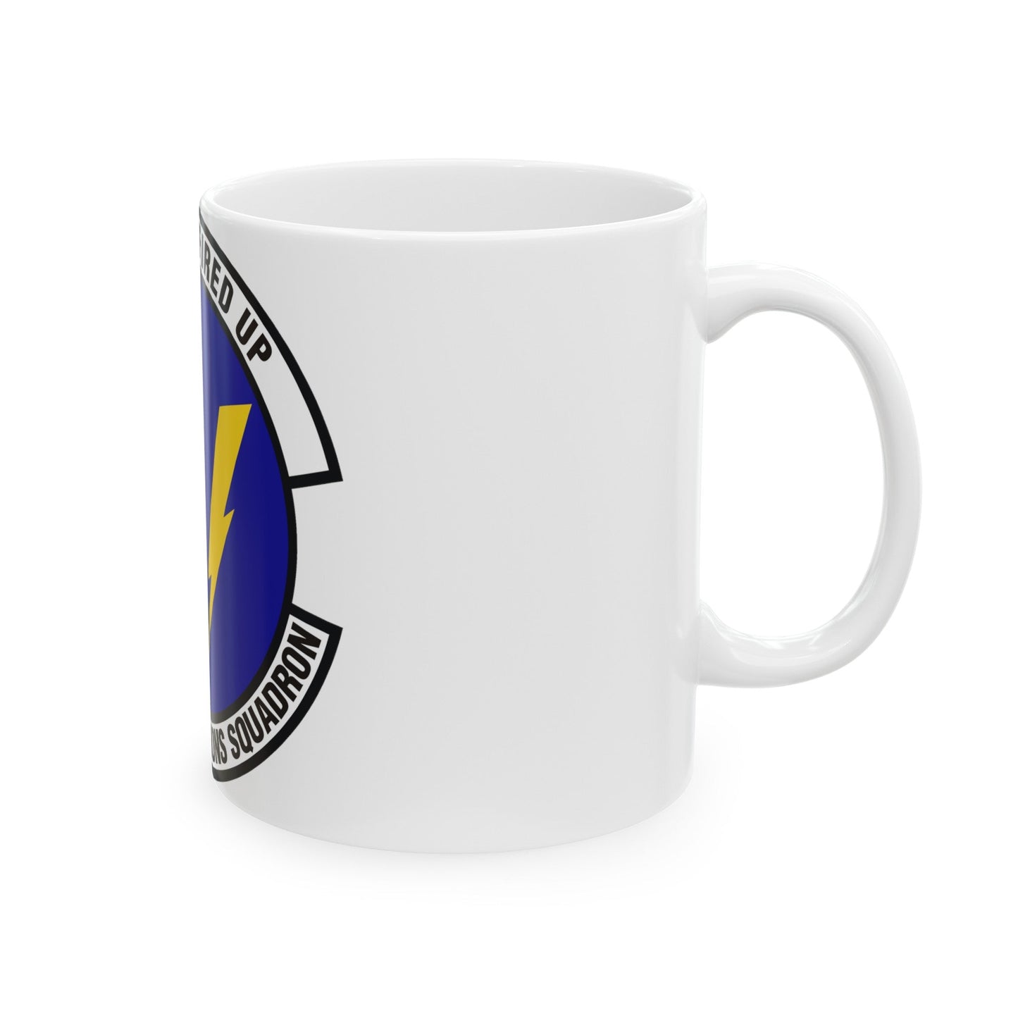 633d Communications Squadron (U.S. Air Force) White Coffee Mug-The Sticker Space