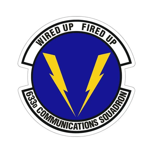 633d Communications Squadron (U.S. Air Force) STICKER Vinyl Die-Cut Decal 6 Inch - The Sticker Space