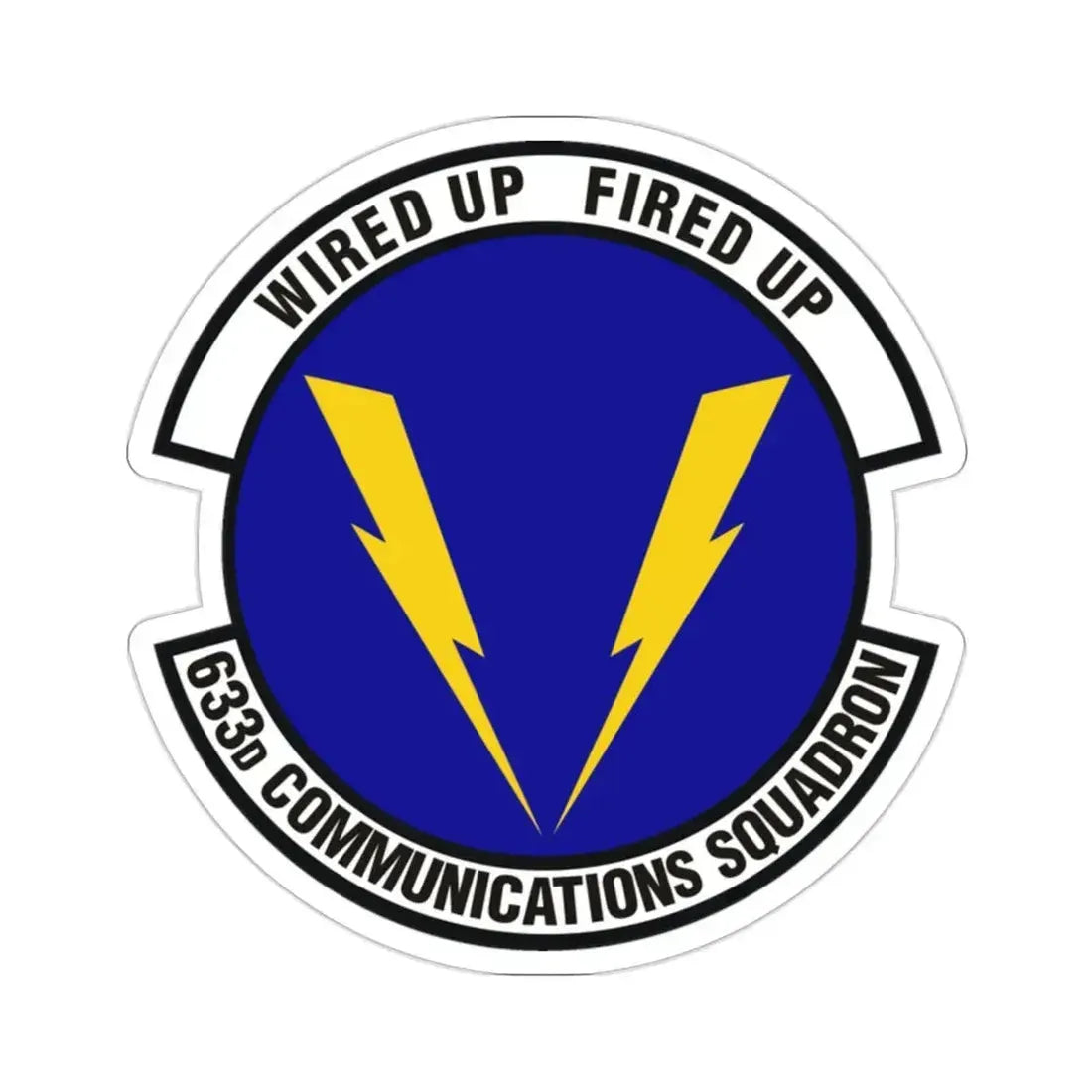 633d Communications Squadron (U.S. Air Force) STICKER Vinyl Die-Cut Decal - The Sticker Space