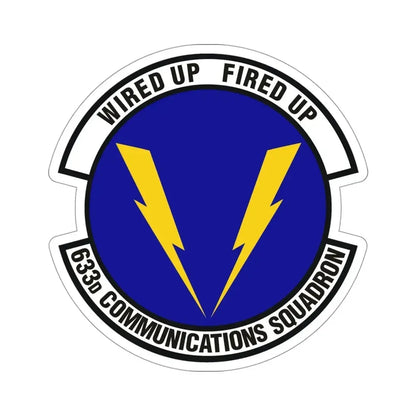 633d Communications Squadron (U.S. Air Force) STICKER Vinyl Die-Cut Decal - The Sticker Space