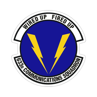 633d Communications Squadron (U.S. Air Force) STICKER Vinyl Die-Cut Decal - The Sticker Space