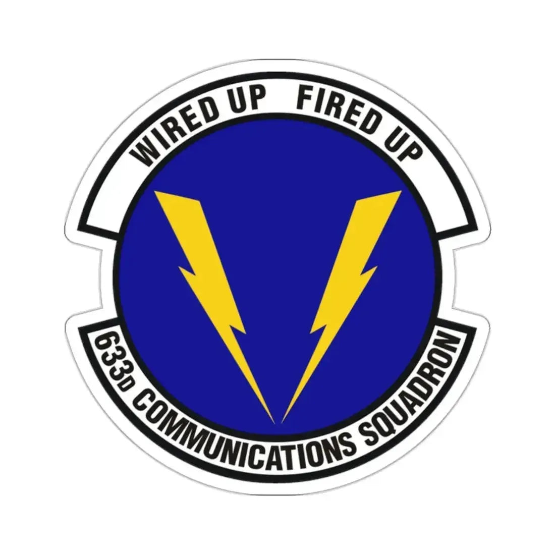633d Communications Squadron (U.S. Air Force) STICKER Vinyl Kiss-Cut Decal - The Sticker Space