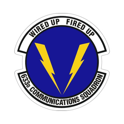 633d Communications Squadron (U.S. Air Force) STICKER Vinyl Kiss-Cut Decal - The Sticker Space