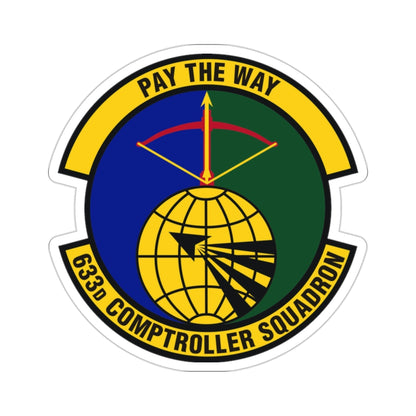 633d Comptroller Squadron (U.S. Air Force) STICKER Vinyl Die-Cut Decal-2 Inch-The Sticker Space