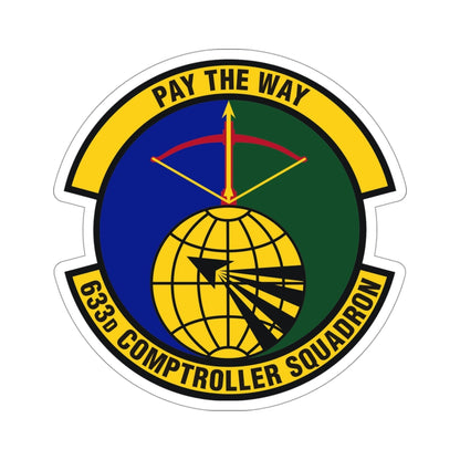 633d Comptroller Squadron (U.S. Air Force) STICKER Vinyl Die-Cut Decal-4 Inch-The Sticker Space