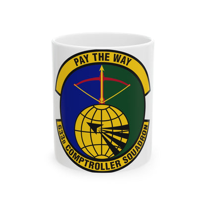 633d Comptroller Squadron (U.S. Air Force) White Coffee Mug-11oz-The Sticker Space