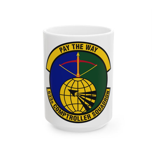 633d Comptroller Squadron (U.S. Air Force) White Coffee Mug-15oz-The Sticker Space