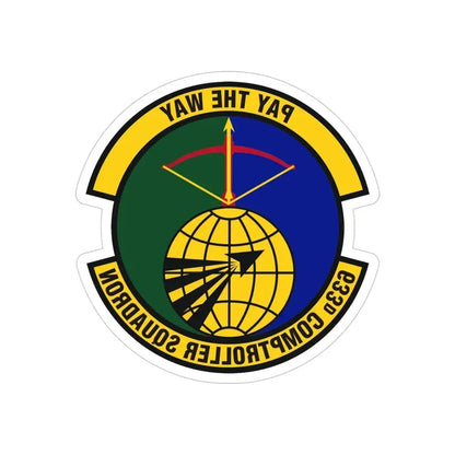 633d Comptroller Squadron (U.S. Air Force) REVERSE PRINT Transparent Die-Cut STICKER - The Sticker Space