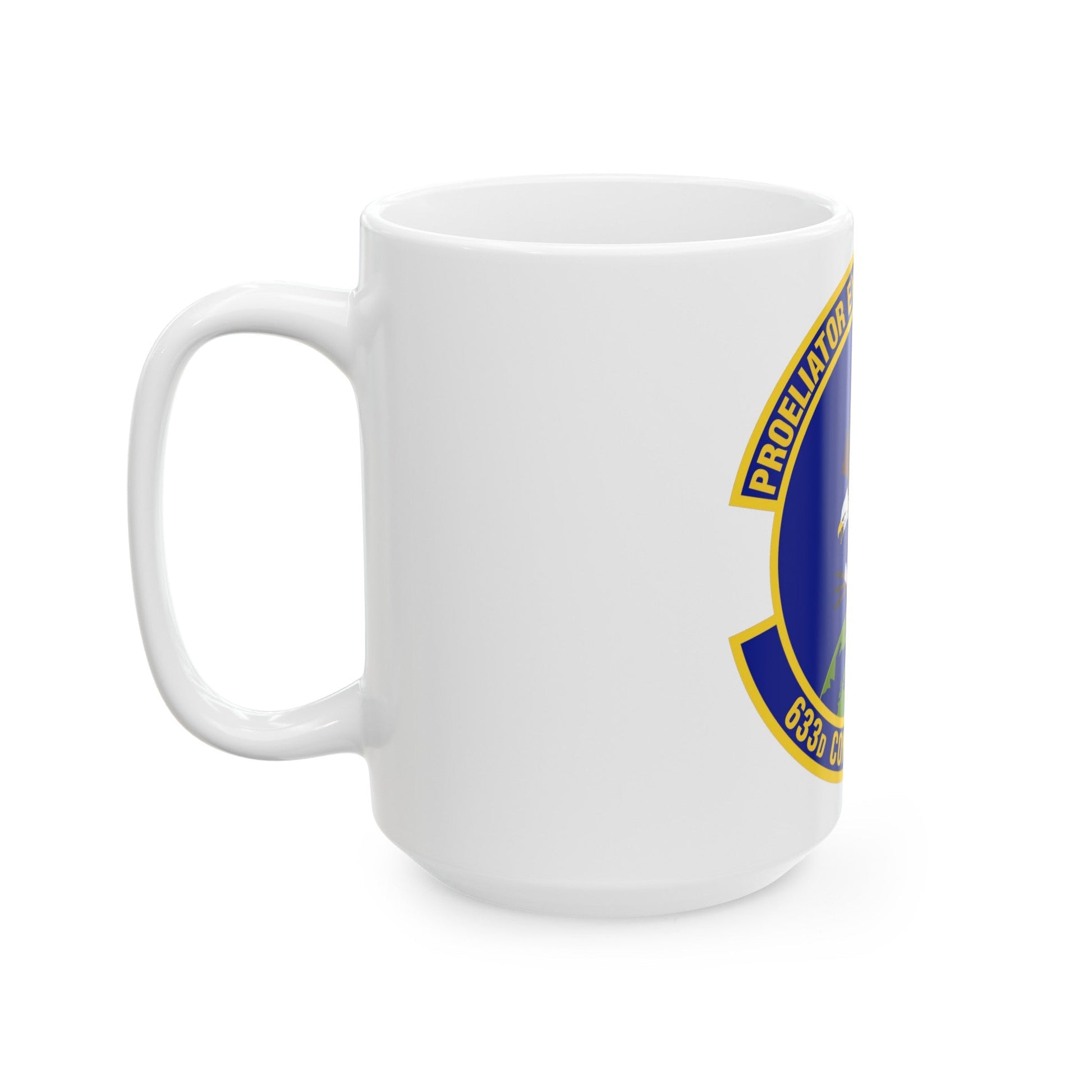 633d Contracting Squadron (U.S. Air Force) White Coffee Mug-The Sticker Space