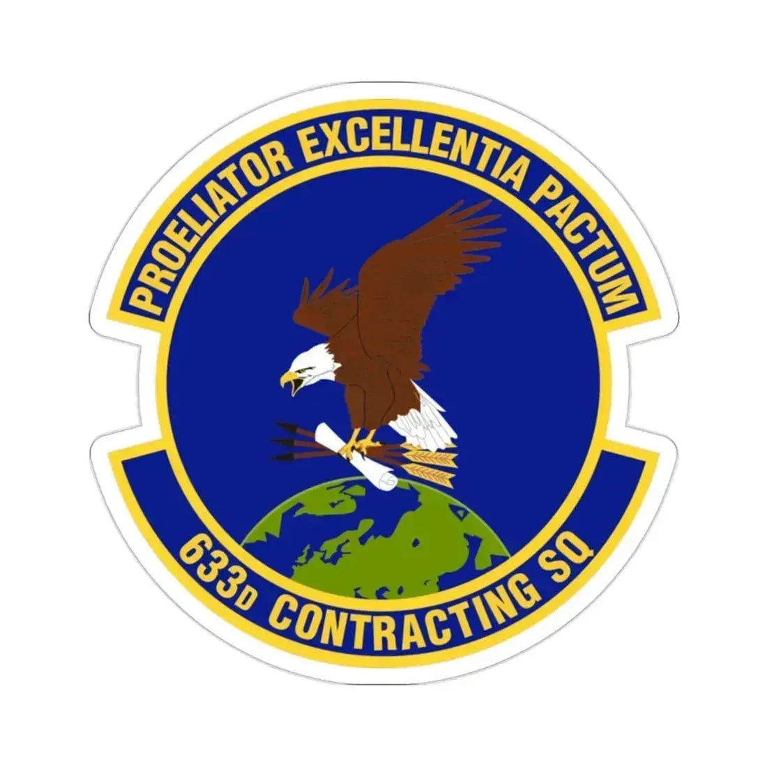 633d Contracting Squadron (U.S. Air Force) STICKER Vinyl Die-Cut Decal 2 Inch - The Sticker Space