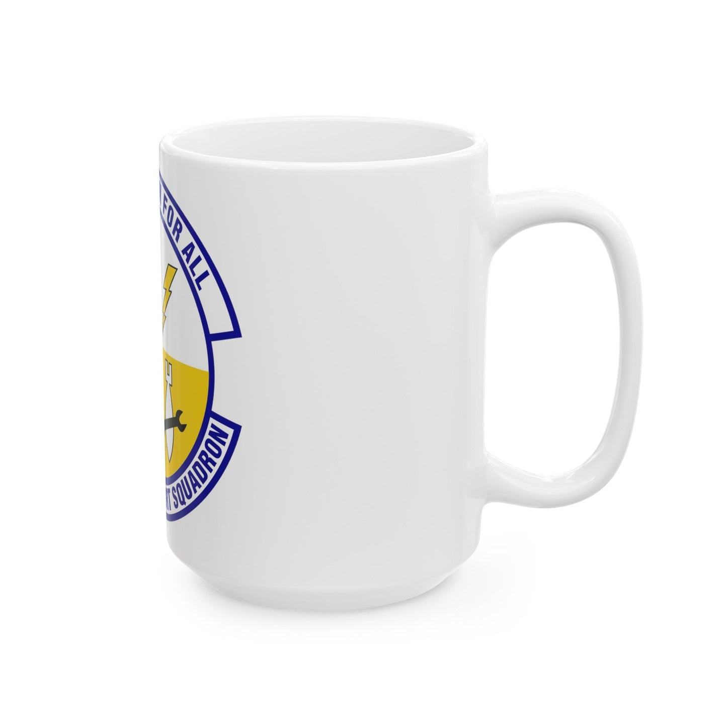 633d Force Support Squadron (U.S. Air Force) White Coffee Mug-The Sticker Space