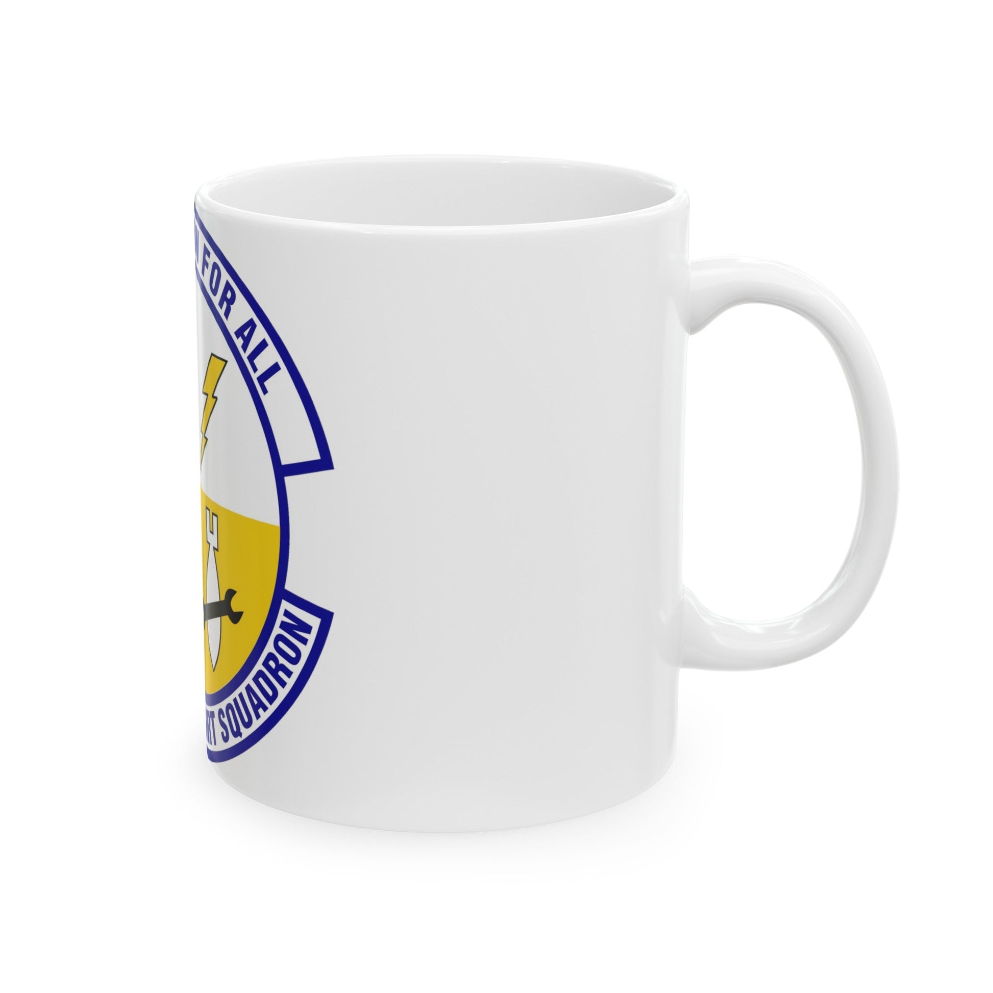 633d Force Support Squadron (U.S. Air Force) White Coffee Mug-The Sticker Space