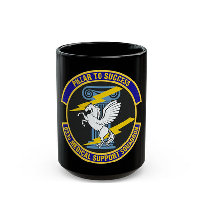 633d Medical Support Squadron (U.S. Air Force) Black Coffee Mug-15oz-The Sticker Space