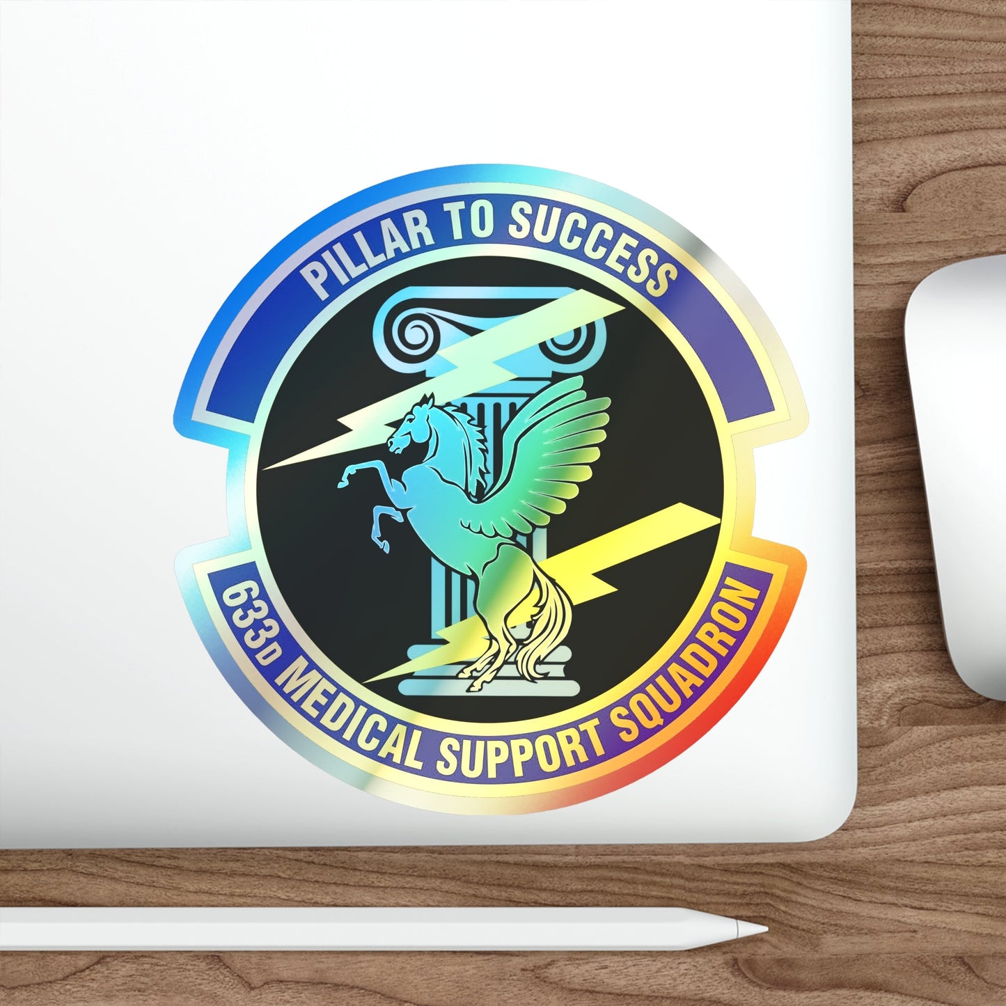 633d Medical Support Squadron (U.S. Air Force) Holographic STICKER Die-Cut Vinyl Decal-The Sticker Space