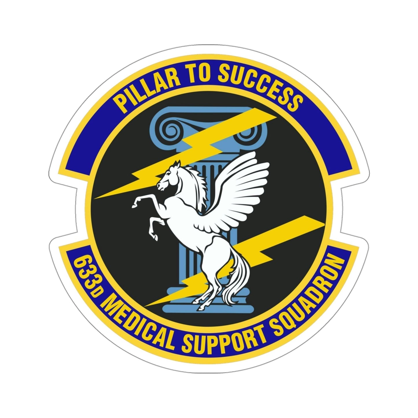 633d Medical Support Squadron (U.S. Air Force) STICKER Vinyl Die-Cut Decal-4 Inch-The Sticker Space