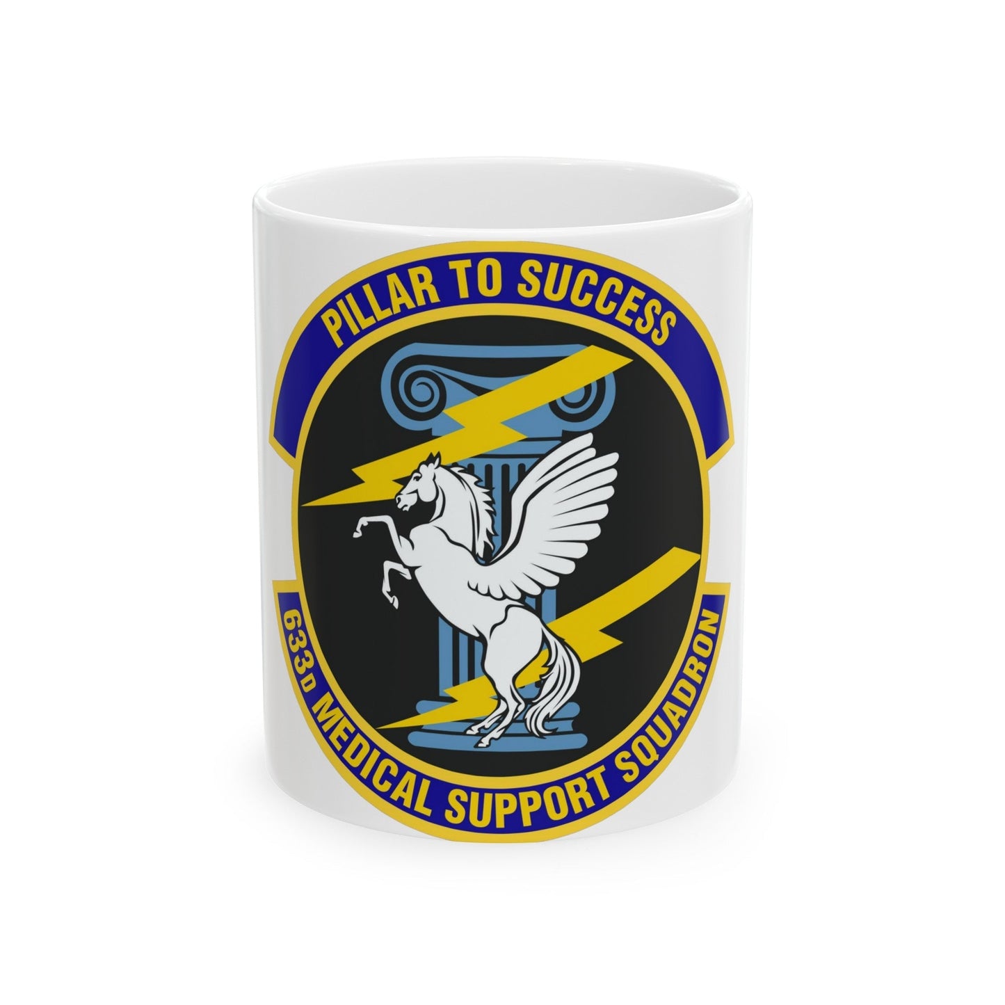 633d Medical Support Squadron (U.S. Air Force) White Coffee Mug-11oz-The Sticker Space