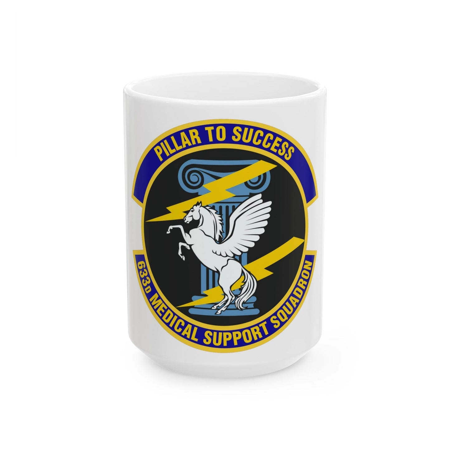 633d Medical Support Squadron (U.S. Air Force) White Coffee Mug-15oz-The Sticker Space