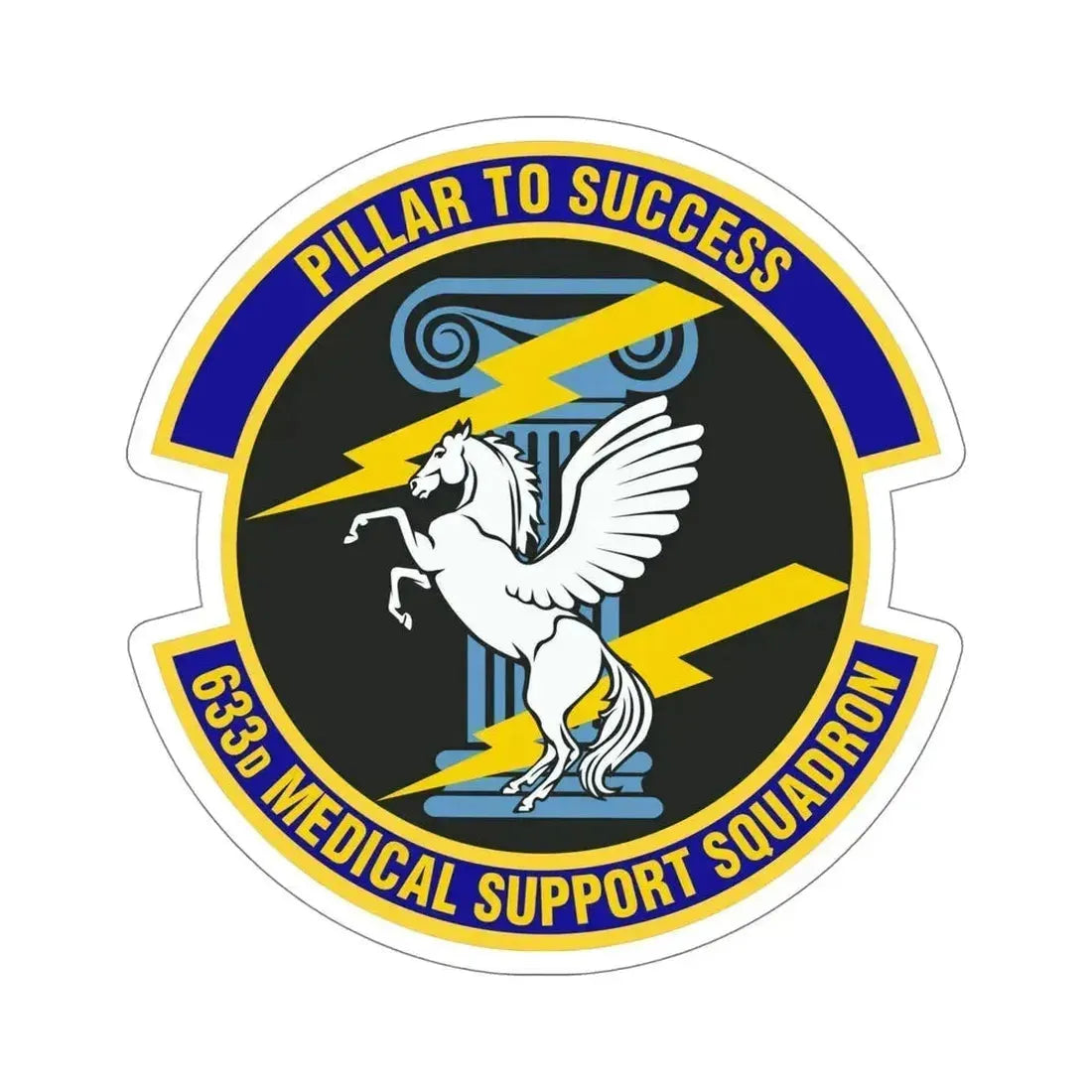 633d Medical Support Squadron (U.S. Air Force) STICKER Vinyl Die-Cut Decal 6 Inch - The Sticker Space