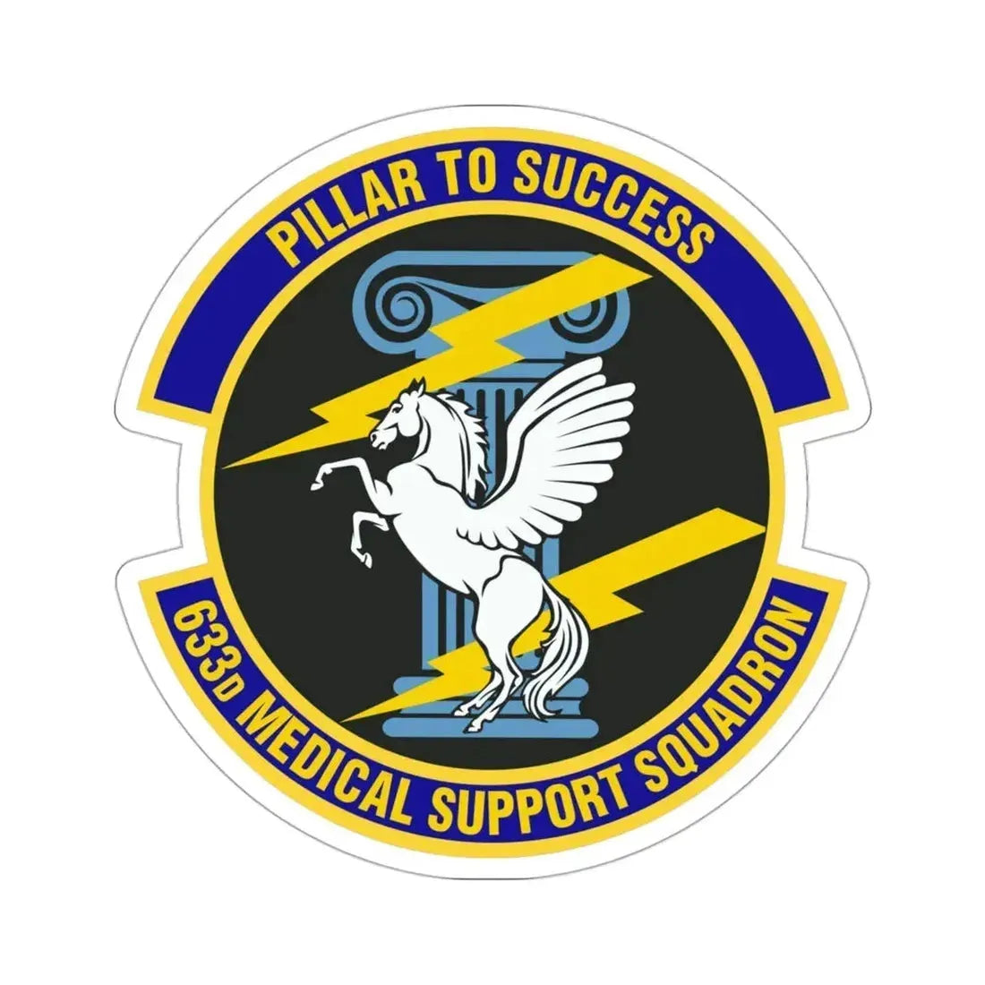 633d Medical Support Squadron (U.S. Air Force) STICKER Vinyl Die-Cut Decal - The Sticker Space