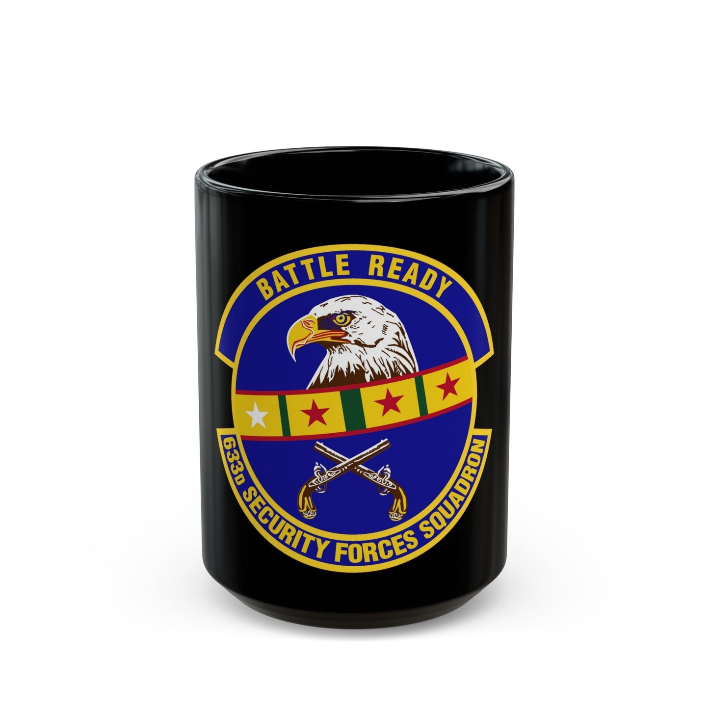 633d Security Forces Squadron (U.S. Air Force) Black Coffee Mug-15oz-The Sticker Space