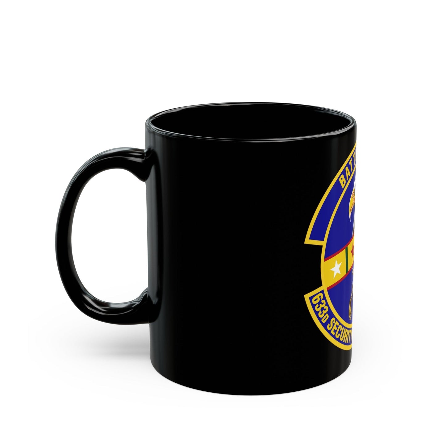 633d Security Forces Squadron (U.S. Air Force) Black Coffee Mug-The Sticker Space