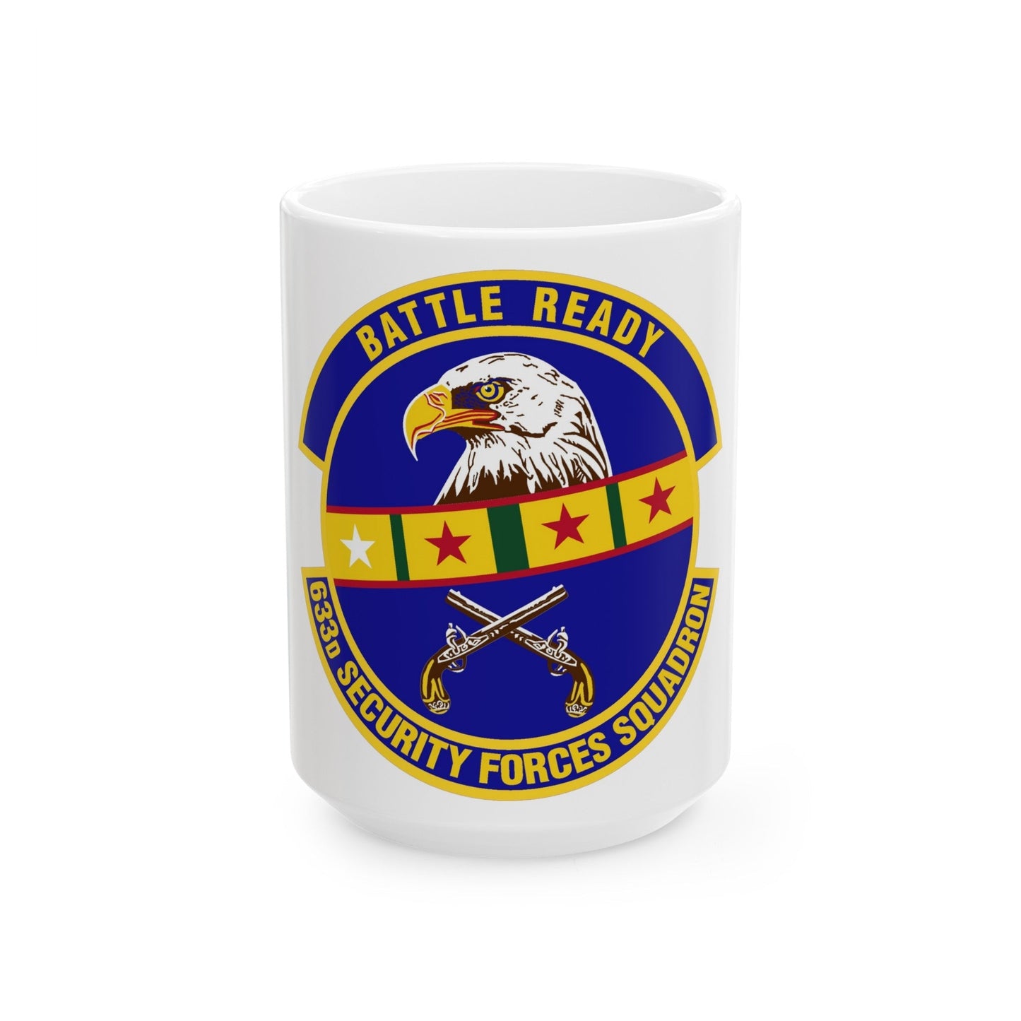 633d Security Forces Squadron (U.S. Air Force) White Coffee Mug-15oz-The Sticker Space