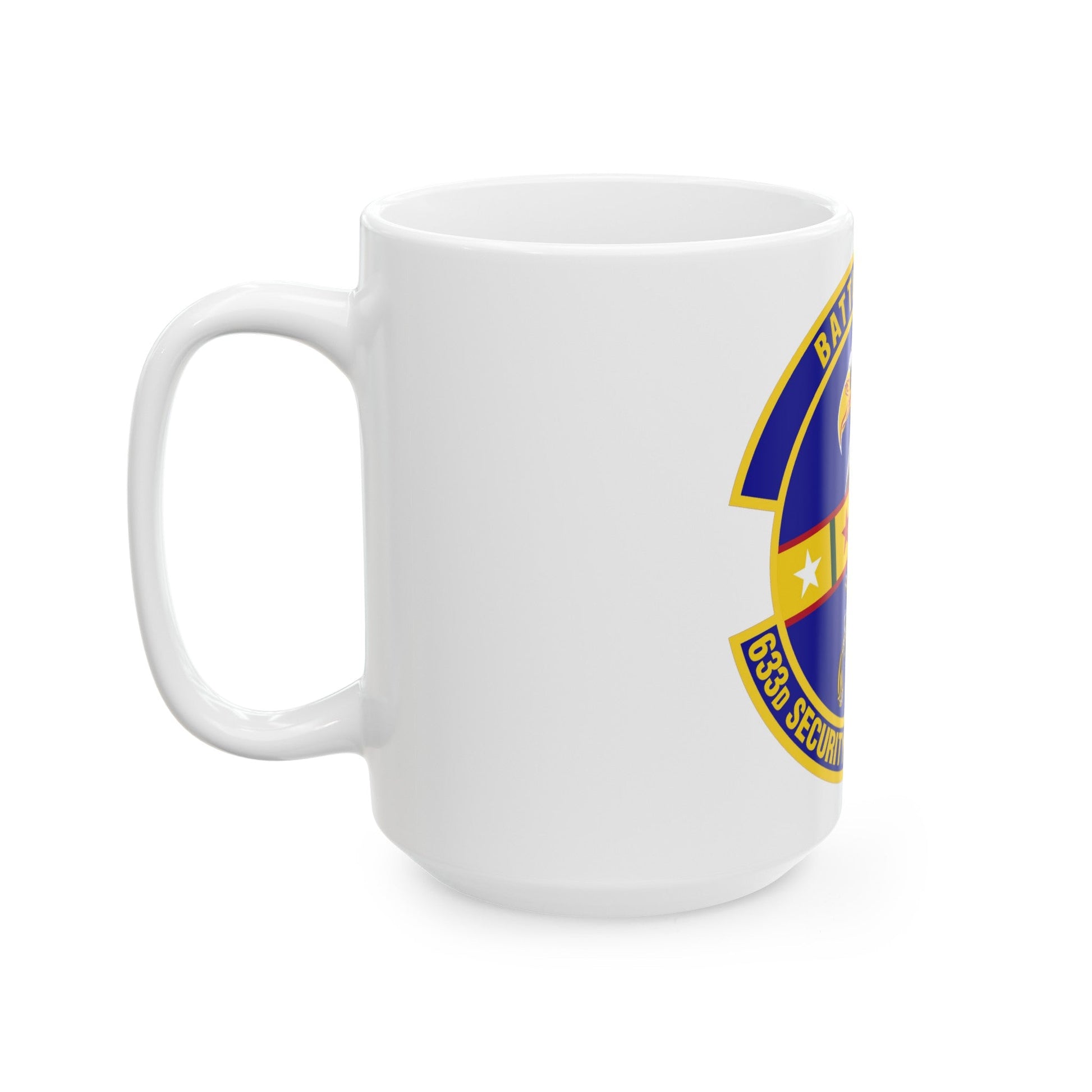 633d Security Forces Squadron (U.S. Air Force) White Coffee Mug-The Sticker Space