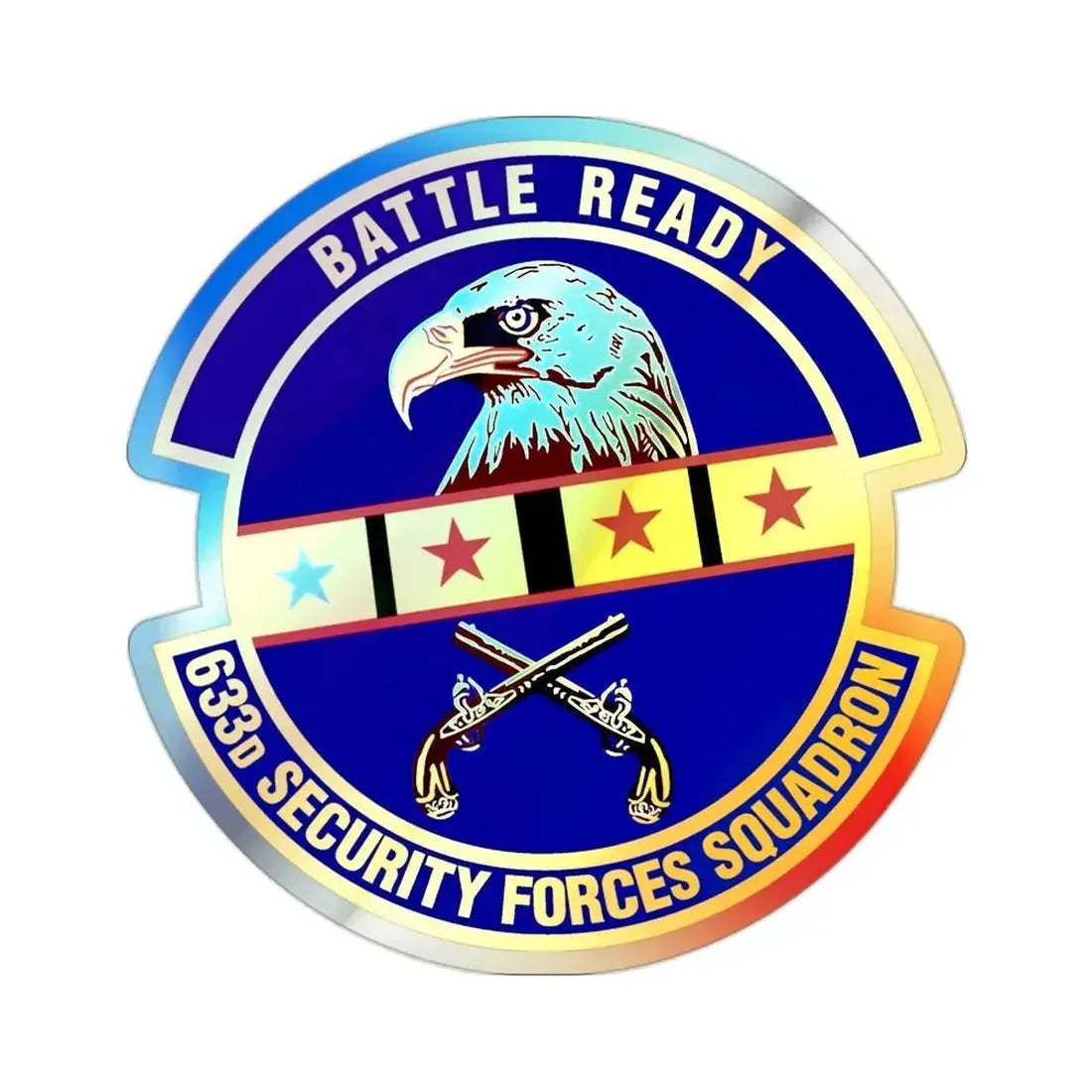 633d Security Forces Squadron (U.S. Air Force) Holographic STICKER Die-Cut Vinyl Decal - The Sticker Space