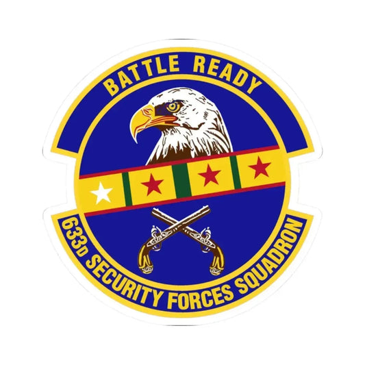 633d Security Forces Squadron (U.S. Air Force) STICKER Vinyl Kiss-Cut Decal 2 Inch White - The Sticker Space