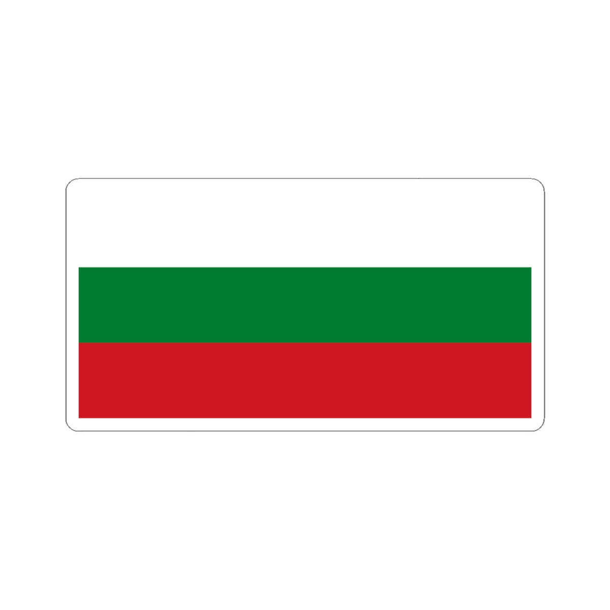 Hybrid flag of Belarus 1918 1991-1995 and 2012- (Belarus) STICKER Vinyl Kiss-Cut Decal