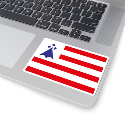 Chtou District Flag (France) STICKER Vinyl Kiss-Cut Decal