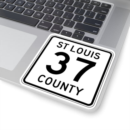 St Louis County Route 37 MN (Minnesota) (Road Sign) STICKER Vinyl Kiss-Cut Decal