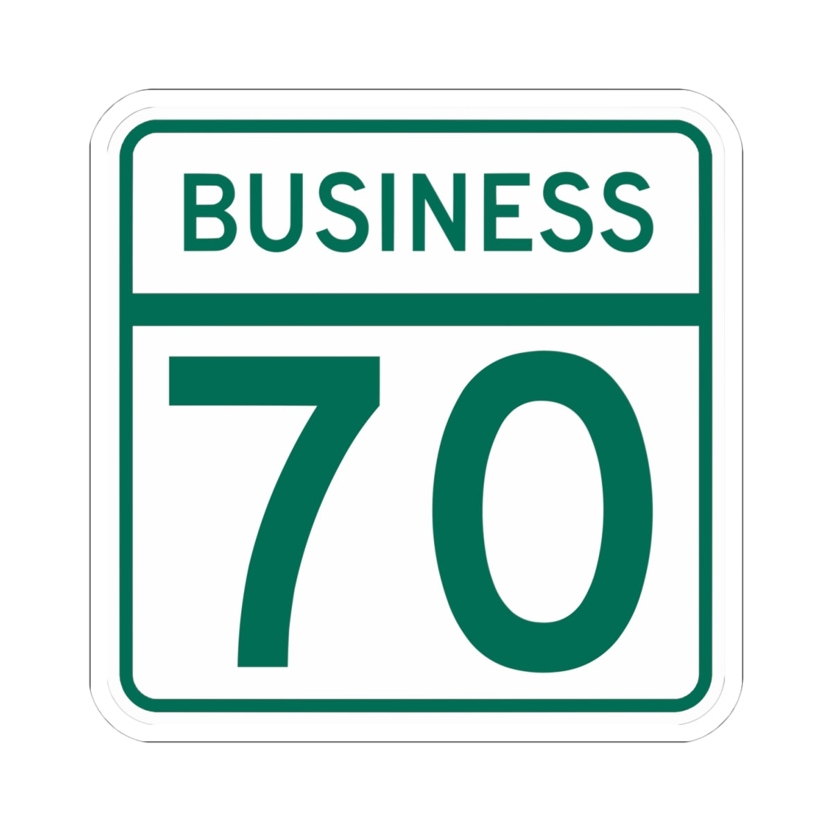 MD Route 70 Business (Maryland) (Road Sign) STICKER Vinyl Kiss-Cut Decal