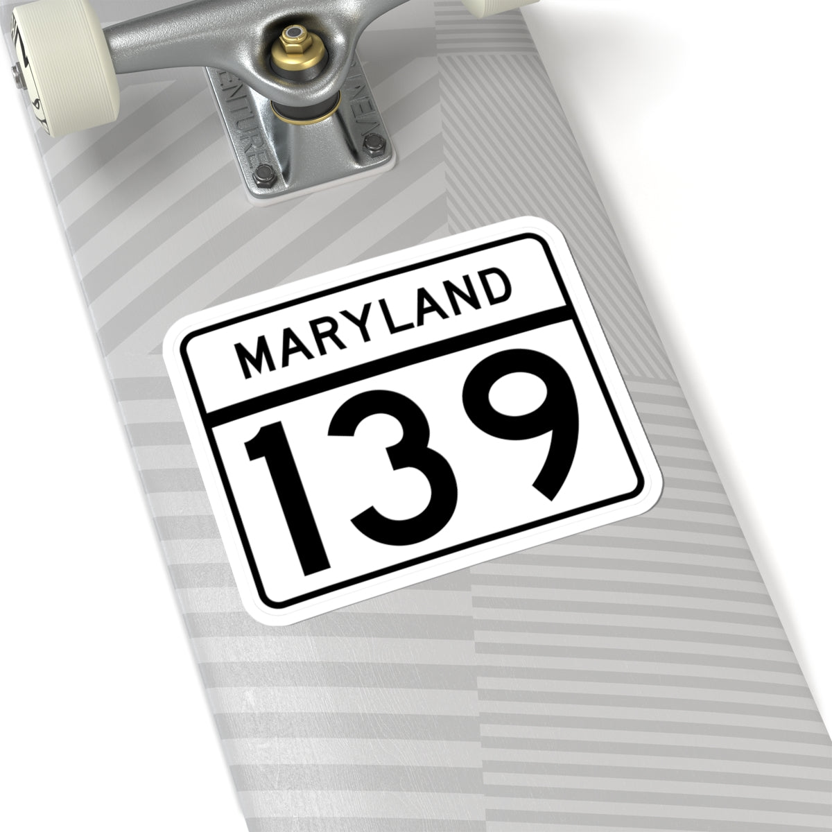 MD Route 139 (Maryland) (Road Sign) STICKER Vinyl Kiss-Cut Decal