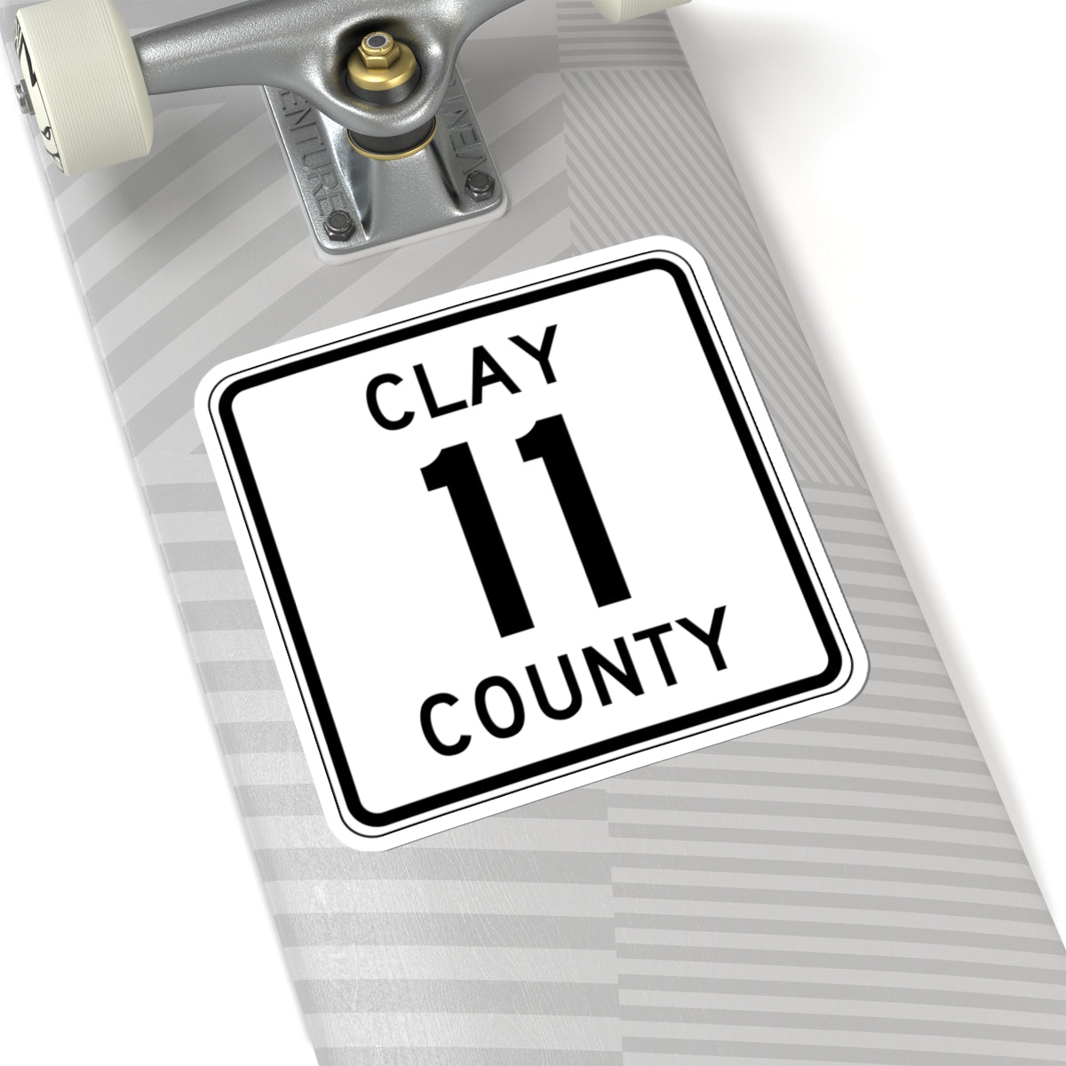 Clay County 11 MN (Minnesota) (Road Sign) STICKER Vinyl Kiss-Cut Decal