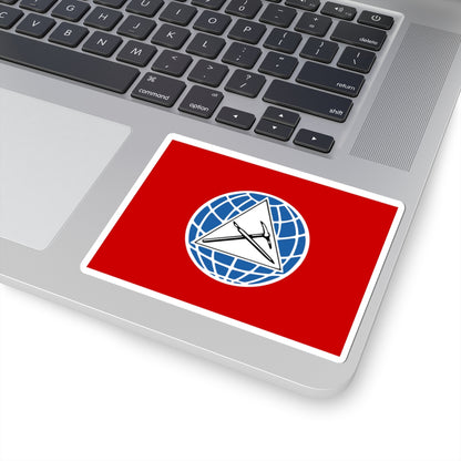 Flag of the Progressive Socialist Party (Lebanon) STICKER Vinyl Kiss-Cut Decal