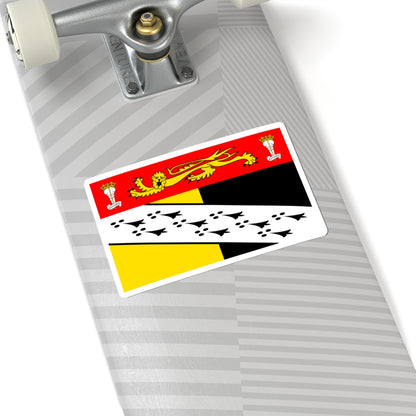 County Flag of Norfolk (England) STICKER Vinyl Kiss-Cut Decal